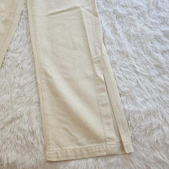 Banana republic high rise wide leg side slit denim 27/4 - Picture 2 of 16